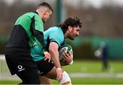 26 January 2022; Tom O’Toole during Ireland Rugby squad training at IRFU HPC at the Sport Ireland Campus in Dublin. Photo by Brendan Moran/Sportsfile