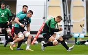 26 January 2022; Gavin Coombes, right, and Nick Timoney during Ireland Rugby squad training at IRFU HPC at the Sport Ireland Campus in Dublin. Photo by Brendan Moran/Sportsfile