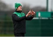 26 January 2022; Forwards coach Paul O'Connell during Ireland Rugby squad training at IRFU HPC at the Sport Ireland Campus in Dublin. Photo by Brendan Moran/Sportsfile