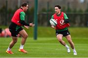 26 January 2022; Joey Carbery during Ireland Rugby squad training at IRFU HPC at the Sport Ireland Campus in Dublin. Photo by Brendan Moran/Sportsfile