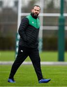 26 January 2022; Head coach Andy Farrell during Ireland Rugby squad training at IRFU HPC at the Sport Ireland Campus in Dublin. Photo by Brendan Moran/Sportsfile