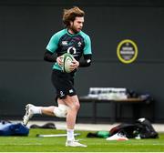 26 January 2022; Mack Hansen during Ireland Rugby squad training at IRFU HPC at the Sport Ireland Campus in Dublin. Photo by Brendan Moran/Sportsfile