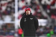 28 January 2022; Scarlets head coach Dwayne Peel before the United Rugby Championship match between Ulster and Scarlets at Kingspan Stadium in Belfast. Photo by David Fitzgerald/Sportsfile