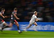 28 January 2022; Rob Lyttle of Ulster makes a break during the United Rugby Championship match between Ulster and Scarlets at Kingspan Stadium in Belfast. Photo by David Fitzgerald/Sportsfile