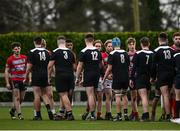 29 January 2022; Players from both sides shake hands after the Bank of Ireland Leinster Rugby Tom D’Arcy Cup First Round match between Mullingar RFC and Kilkenny RFC at Mullingar RFC in Mullingar, Westmeath. Photo by David Fitzgerald/Sportsfile