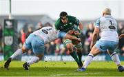 29 January 2022; Ultan Dillane of Connacht is tackled by Fraser Brown of Glasgow Warriors during the United Rugby Championship match between Connacht and Glasgow Warriors at the Sportsground in Galway. Photo by Seb Daly/Sportsfile