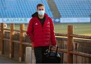 29 January 2022; Munster head coach Johann van Graan arrives for the United Rugby Championship match between Zebre Parma and Munster at Stadio Sergio Lanfranchi in Parma, Italy. Photo by Roberto Bregani/Sportsfile