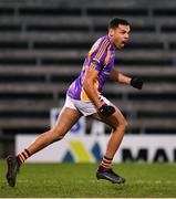 29 January 2022; Craig Dias of Kilmacud Crokes celebrates after scoring his side's first goal during the AIB GAA Football All-Ireland Senior Club Championship Semi-Final match between Pádraig Pearses, Roscommon, and Kilmacud Crokes, Dublin, at Kingspan Breffni in Cavan. Photo by Daire Brennan/Sportsfile
