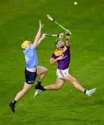 29 January 2022; Conor McDonald of Wexford in action against Daire Gray of Dublin during the Walsh Cup Final match between Dublin and Wexford at Croke Park in Dublin. Photo by Stephen McCarthy/Sportsfile