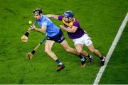 29 January 2022; Danny Sutcliffe of Dublin in action against Seamus Casey of Wexford during the Walsh Cup Final match between Dublin and Wexford at Croke Park in Dublin. Photo by Stephen McCarthy/Sportsfile
