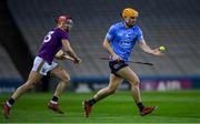 29 January 2022; Cian O'Callaghan of Dublin in action against Paul Morris of Wexford during the Walsh Cup Final match between Dublin and Wexford at Croke Park in Dublin. Photo by Ray McManus/Sportsfile