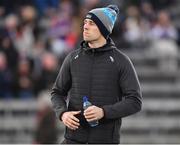 29 January 2022; Injured Kilmacud Crokes player Paul Mannion ahead of the AIB GAA Football All-Ireland Senior Club Championship Semi-Final match between Pádraig Pearses, Roscommon, and Kilmacud Crokes, Dublin, at Kingspan Breffni in Cavan. Photo by Daire Brennan/Sportsfile