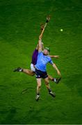 29 January 2022; Fergal Whitely of Dublin in action against Conor Devitt of Wexford during the Walsh Cup Final match between Dublin and Wexford at Croke Park in Dublin. Photo by Stephen McCarthy/Sportsfile