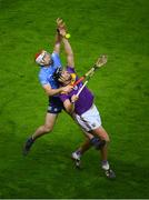 29 January 2022; Jack O'Connor of Wexford in action against Paddy Smyth of Dublin during the Walsh Cup Final match between Dublin and Wexford at Croke Park in Dublin. Photo by Stephen McCarthy/Sportsfile