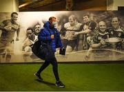 29 January 2022; Leinster head coach Leo Cullen arrives before the United Rugby Championship match between Cardiff and Leinster at Cardiff Arms Park in Cardiff, Wales. Photo by Harry Murphy/Sportsfile