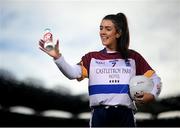 31 January 2022; ‘Breakfast of Champions’ - In attendance at a photocall to announce that Yoplait are the new sponsors of the LGFA’s Third-Level Championships is UL & Cork's Erika O’Shea. Yoplait have also been installed as ‘Official Yogurt of the LGFA’. Photo by Stephen McCarthy/Sportsfile