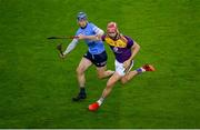 29 January 2022; Paudie Foley of Wexford in action against Rian McBride of Dublin during the Walsh Cup Final match between Dublin and Wexford at Croke Park in Dublin. Photo by Stephen McCarthy/Sportsfile