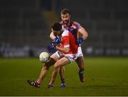 29 January 2022; Anthony Butler of Pádraig Pearse's in action against Shane Horan of Kilmacud Crokes during the AIB GAA Football All-Ireland Senior Club Championship Semi-Final match between Pádraig Pearses, Roscommon, and Kilmacud Crokes, Dublin, at Kingspan Breffni in Cavan. Photo by David Fitzgerald/Sportsfile