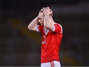 29 January 2022; Paul Carey of Pádraig Pearse's after the AIB GAA Football All-Ireland Senior Club Championship Semi-Final match between Pádraig Pearses, Roscommon, and Kilmacud Crokes, Dublin, at Kingspan Breffni in Cavan. Photo by David Fitzgerald/Sportsfile