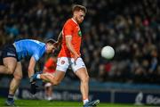 29 January 2022; Jason Duffy scores a 28th minute goal for Armagh during the Allianz Football League Division 1 match between Dublin and Armagh at Croke Park in Dublin. Photo by Ray McManus/Sportsfile