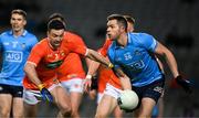29 January 2022; Dean Rock of Dublin in action against Aidan Forker of Armagh during the Allianz Football League Division 1 match between Dublin and Armagh at Croke Park in Dublin. Photo by Ray McManus/Sportsfile