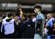 29 January 2022; Harry Byrne of Leinster reacts after his side's defeat in the United Rugby Championship match between Cardiff and Leinster at Cardiff Arms Park in Cardiff, Wales. Photo by Harry Murphy/Sportsfile