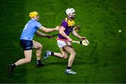 29 January 2022; Oisín Foley of Wexford in action against Daire Gray of Dublin during the Walsh Cup Final match between Dublin and Wexford at Croke Park in Dublin. Photo by Stephen McCarthy/Sportsfile