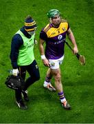 29 January 2022; Kevin Foley of Wexford leaves the pitch for medical attention during the Walsh Cup Final match between Dublin and Wexford at Croke Park in Dublin. Photo by Stephen McCarthy/Sportsfile
