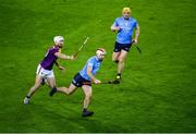 29 January 2022; Paddy Smyth of Dublin in action against Oisín Foley of Wexford during the Walsh Cup Final match between Dublin and Wexford at Croke Park in Dublin. Photo by Stephen McCarthy/Sportsfile