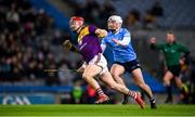 29 January 2022; Cathal Dunbar of Wexford in action against Andrew Dunphy of Dublin during the Walsh Cup Final match between Dublin and Wexford at Croke Park in Dublin. Photo by Stephen McCarthy/Sportsfile
