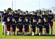29 January 2022; The Portarlington team before the Bank of Ireland Leinster Rugby Under-18 Tom D’Arcy Cup First Round match between Portarlington RFC and Tullow RFC, Carlow at Portarlington RFC in Portarlington, Laois. Photo by Sam Barnes/Sportsfile