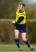 29 January 2022; Referee William K Murphy during the Bank of Ireland Leinster Rugby Under-18 Tom D’Arcy Cup First Round match between Portarlington RFC and Tullow RFC, Carlow at Portarlington RFC in Portarlington, Laois. Photo by Sam Barnes/Sportsfile
