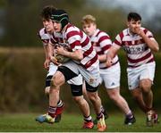 29 January 2022; Mark McDermott of Tullow during the Bank of Ireland Leinster Rugby Under-18 Tom D’Arcy Cup First Round match between Portarlington RFC and Tullow RFC, Carlow at Portarlington RFC in Portarlington, Laois. Photo by Sam Barnes/Sportsfile