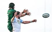 29 January 2022; Ultan Dillane of Connacht and Ryan Wilson of Glasgow Warriors during the United Rugby Championship match between Connacht and Glasgow Warriors at the Sportsground in Galway. Photo by Seb Daly/Sportsfile