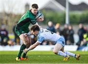 29 January 2022; Cathal Forde of Connacht in action against George Horne of Glasgow Warriors during the United Rugby Championship match between Connacht and Glasgow Warriors at the Sportsground in Galway. Photo by Seb Daly/Sportsfile
