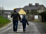 30 January 2022; Spectators arrive before the Allianz Football League Division 2 match between Roscommon and Cork at Dr Hyde Park in Roscommon. Photo by David Fitzgerald/Sportsfile