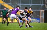 30 January 2022; Niall Murphy of Sligo in action against Dean O'Toole of Wexford during the Allianz Football League Division 4 match between Wexford and Sligo at Chadwicks Wexford Park in Wexford. Photo by Matt Browne/Sportsfile