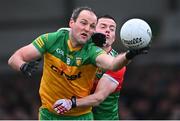 30 January 2022; Michael Murphy of Donegal in action against Stephen Coen of Mayo during the Allianz Football League Division 1 match between Mayo and Donegal at Markievicz Park in Sligo. Photo by Piaras Ó Mídheach/Sportsfile