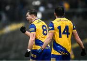 30 January 2022; Ultan Harney of Roscommon celebrates winning a free during the Allianz Football League Division 2 match between Roscommon and Cork at Dr Hyde Park in Roscommon. Photo by David Fitzgerald/Sportsfile
