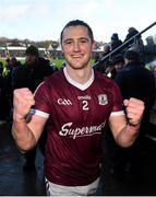 30 January 2022; Kieran Molloy of Galway after his side's victory in the Allianz Football League Division 2 match between Galway and Meath at Pearse Stadium in Galway. Photo by Seb Daly/Sportsfile