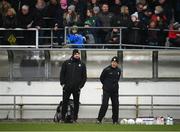 30 January 2022; Kerry manager Jack O'Connor, right, and selector Micheál Quirke during the Allianz Football League Division 1 match between Kildare and Kerry at St Conleth's Park in Newbridge, Kildare. Photo by Stephen McCarthy/Sportsfile