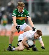 30 January 2022; Tony Archbold of Kildare in action against Killian Spillane of Kerry during the Allianz Football League Division 1 match between Kildare and Kerry at St Conleth's Park in Newbridge, Kildare. Photo by Stephen McCarthy/Sportsfile