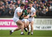 30 January 2022; Shea Ryan, left, and Jack Sargent of Kildare in action against Paul Geaney of Kerry during the Allianz Football League Division 1 match between Kildare and Kerry at St Conleth's Park in Newbridge, Kildare. Photo by Stephen McCarthy/Sportsfile