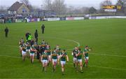 30 January 2022; Kerry players leave the pitch after the Allianz Football League Division 1 match between Kildare and Kerry at St Conleth's Park in Newbridge, Kildare. Photo by Stephen McCarthy/Sportsfile