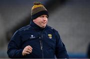 29 January 2022; Wexford manager Darragh Egan before the Walsh Cup Final match between Dublin and Wexford at Croke Park in Dublin. Photo by Ray McManus/Sportsfile