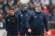 30 January 2022; Kildare manager Glenn Ryan with selectors Dermot Earley and Anthony Rainbow, left, before the Allianz Football League Division 1 match between Kildare and Kerry at St Conleth's Park in Newbridge, Kildare. Photo by Stephen McCarthy/Sportsfile