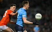 29 January 2022; John Small of Dublin is tackled by Niall Grimley of Armagh during the Allianz Football League Division 1 match between Dublin and Armagh at Croke Park in Dublin. Photo by Ray McManus/Sportsfile
