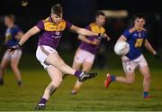 12 January 2022; Niall Hughes of Wexford during the O'Byrne Cup Group B match between Wicklow and Wexford at Bray Emmets GAA Club in Bray, Wicklow. Photo by Harry Murphy/Sportsfile