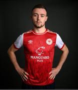 31 January 2022; Kyle Robinson poses for a portrait during a St Patrick's Athletic squad portrait session at Ballyoulster United Football Club in Kildare. Photo by Stephen McCarthy/Sportsfile