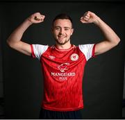 31 January 2022; Kyle Robinson poses for a portrait during a St Patrick's Athletic squad portrait session at Ballyoulster United Football Club in Kildare. Photo by Stephen McCarthy/Sportsfile